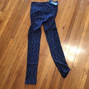 Navy + neon leggings